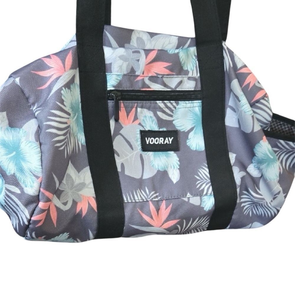 Vooray Floral Travel Bag - Gray and Blue